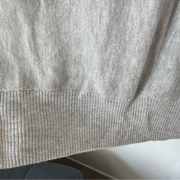 Outback Red Light Gray Dolman Sleeve Lightweight Sweater Size Medium Spring Fall - Picture 4 of 8